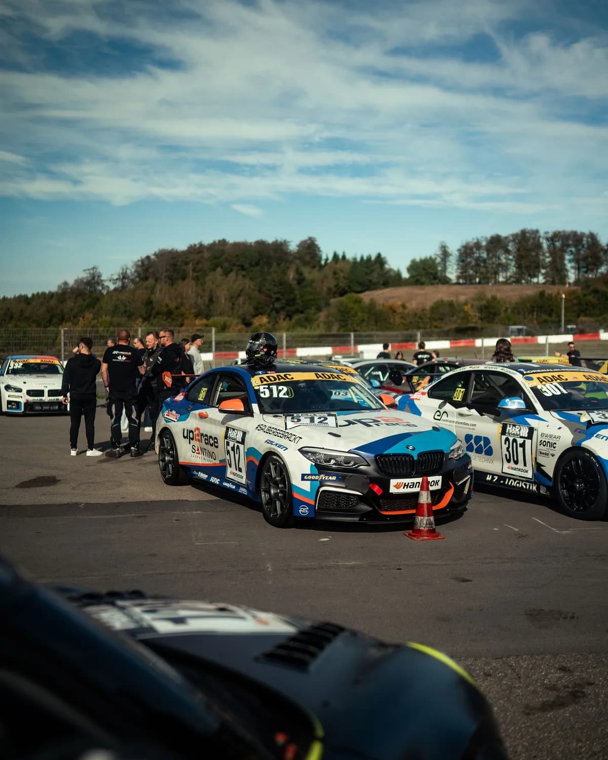 Our M240i on the grid before the start of RCN 7